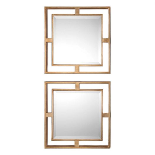 ALLICK SQUARE MIRRORS, S/2
