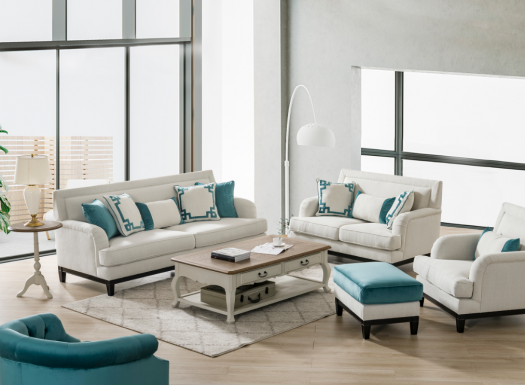 Roots Greek Key Loveseat