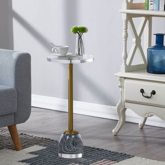 Acrylic Round Side Table