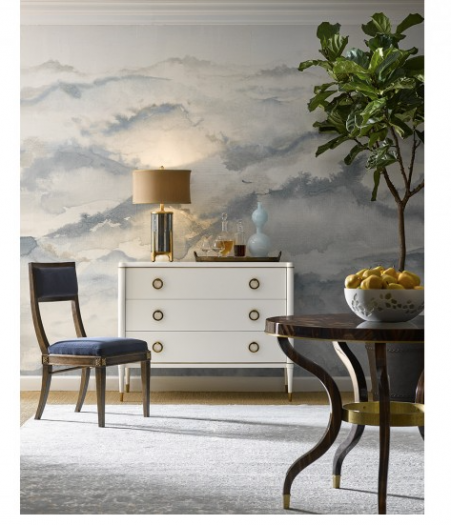 JC Edited - Cambridge Collection - Open Back Bleached Crotch Walnut Dining Chair