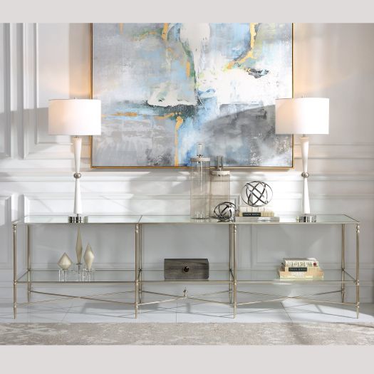 Henzler Large Tv Stand Silver