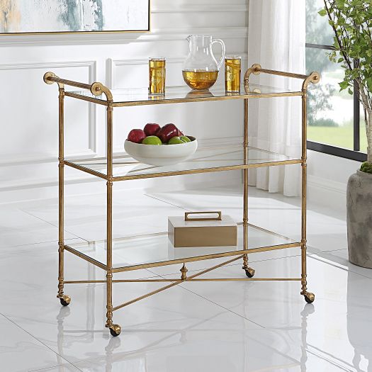 Henzler Gold Bar Cart