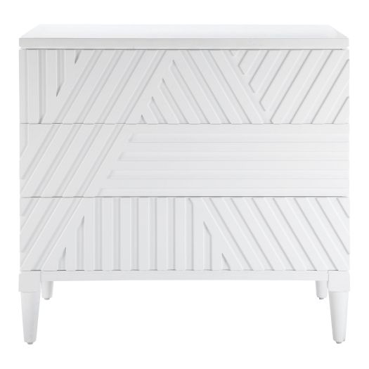 COLBY DRAWER CHEST, WHITE