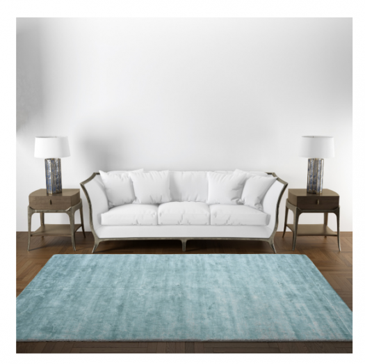 RUDA blue and white Rug