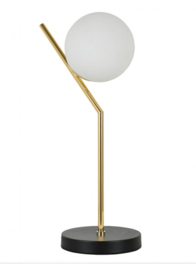 METAL+GLASS TABLE LAMP