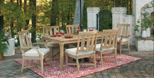 Clare View Outdoor Dining Table and 6 Chairs
