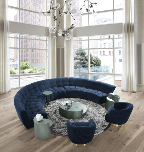 Roots Admiral Navy Sectional Piece