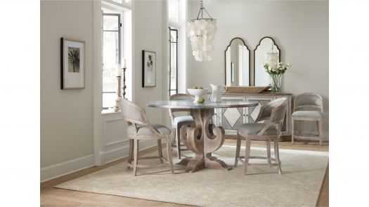 Garnier Barrel Back Counter Stool