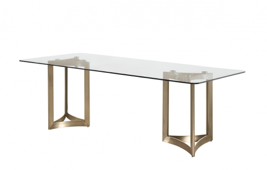 Alexa Clear Glass Dining Table
