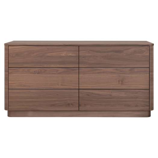 Round Off Dresser Walnut