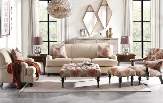 Roots Coral Pattern Sofa