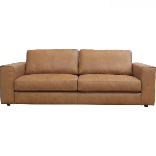 *Hansen Leather Sofa Sonoran Tan